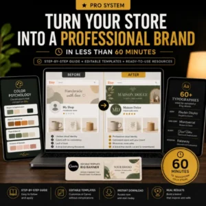 Turn Your Etsy Shop Into a Professional Brand in 60 Minutes
